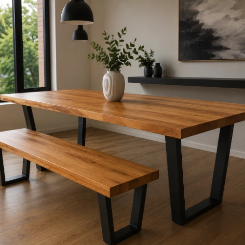 Mesa Comedor Lihuen Base Fierro - Imagen 2