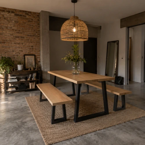 Mesa Comedor Kuyen Base Fierro